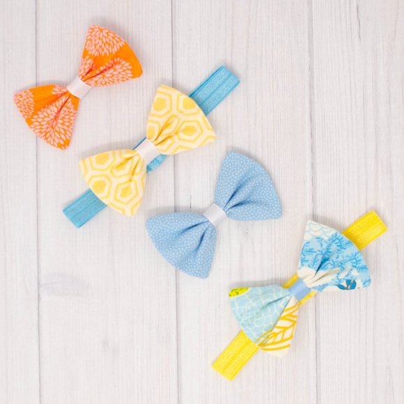Spring Hair Bow & Headband Set - Picture 1 of 3